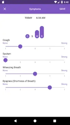 Asthma android App screenshot 1